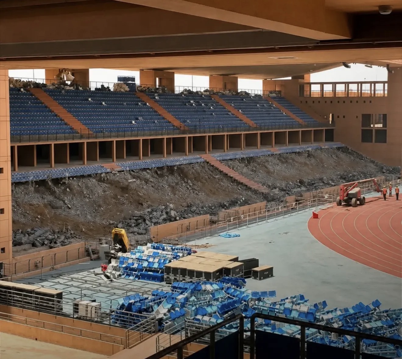 انطلاق مرحلة جديدة من أشغال تأهيل الملعب الكبير بمراكش استعداداً لكأس العالم 2030