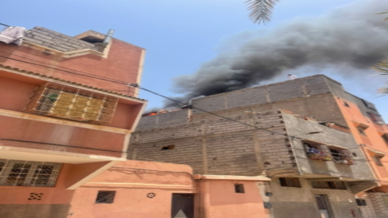 اندلاع حريق يسطح منزل بحي “ديور المساكين” بمراكش