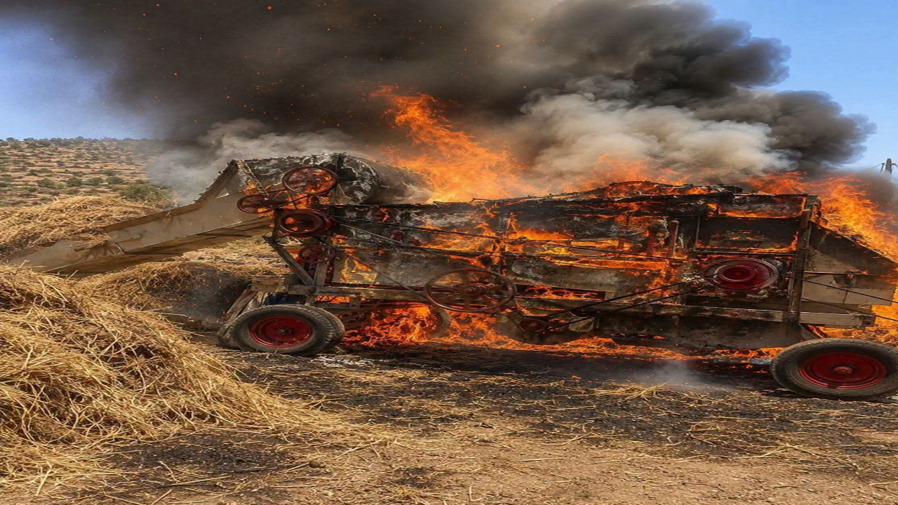 الحسيمة.. حريق يخلّف خسائر مادية في المعدات والمحاصيل الفلاحية