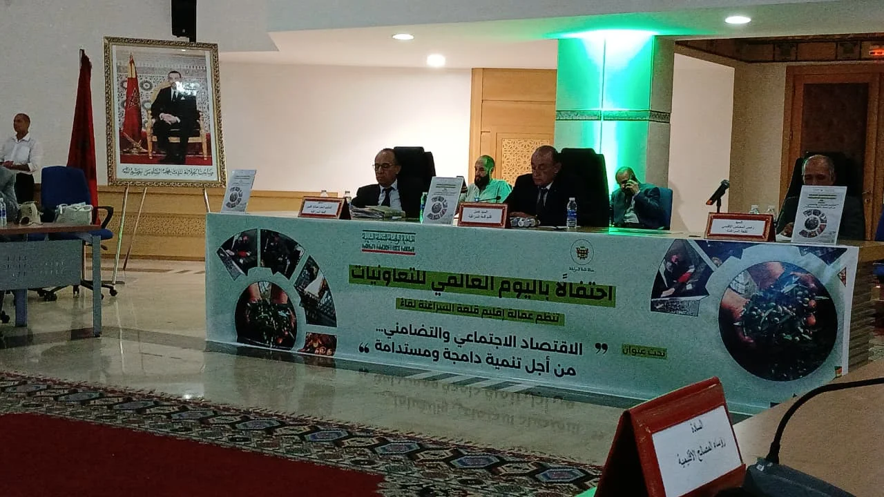 قلعة السراغنة.. لقاء إقليمي لتثمين دور التعاونيات في الاقتصاد الاجتماعي والتضامني
