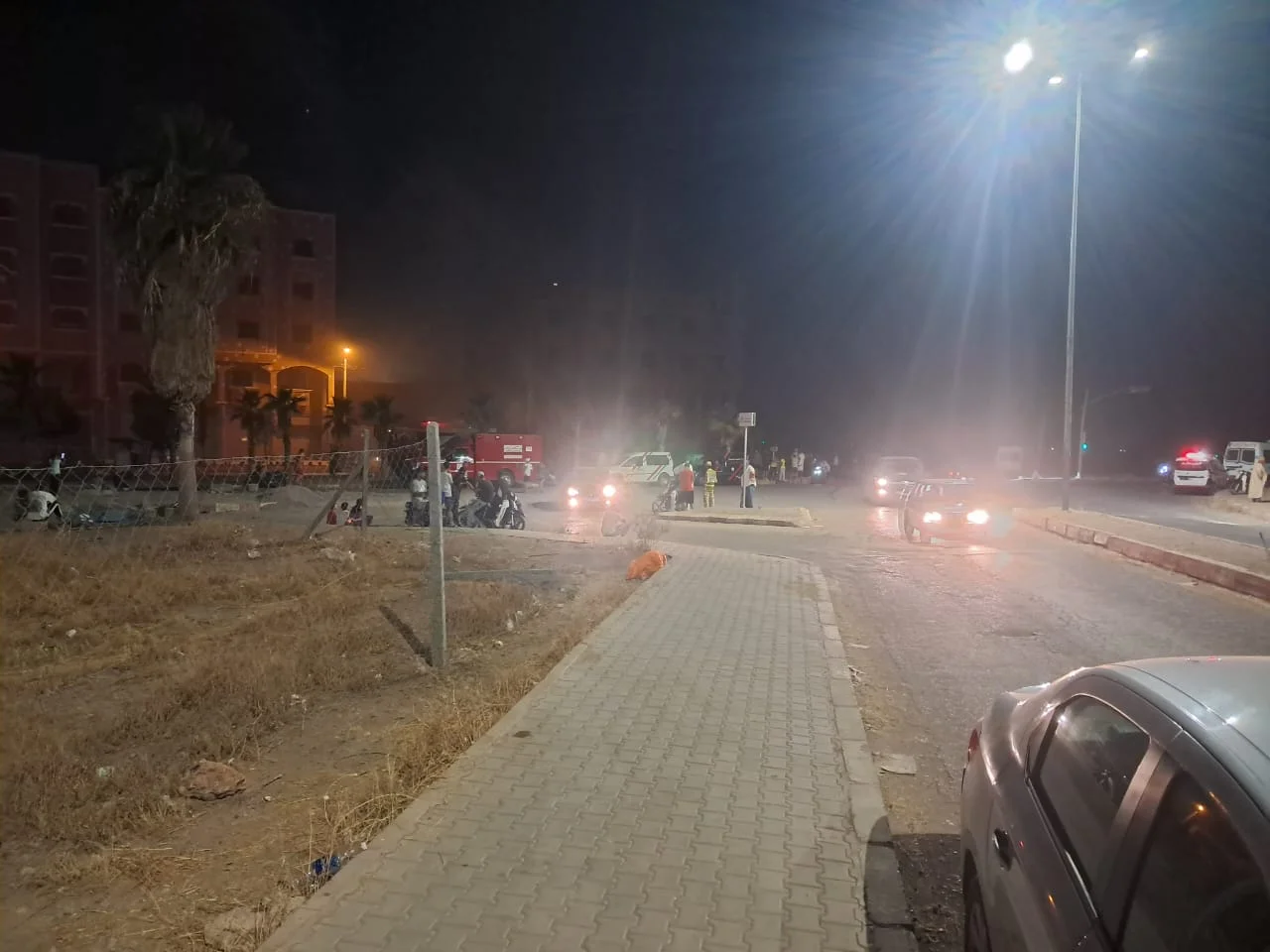 حريق بمستودع للألواح الشمسية بقلعة السراغنة