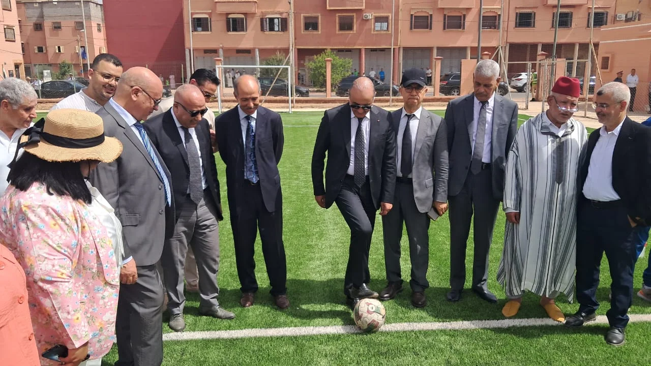 عامل إقليم قلعة السراغنة يشرف على تدشين وإطلاق مشاريع تنموية بالمدينة
