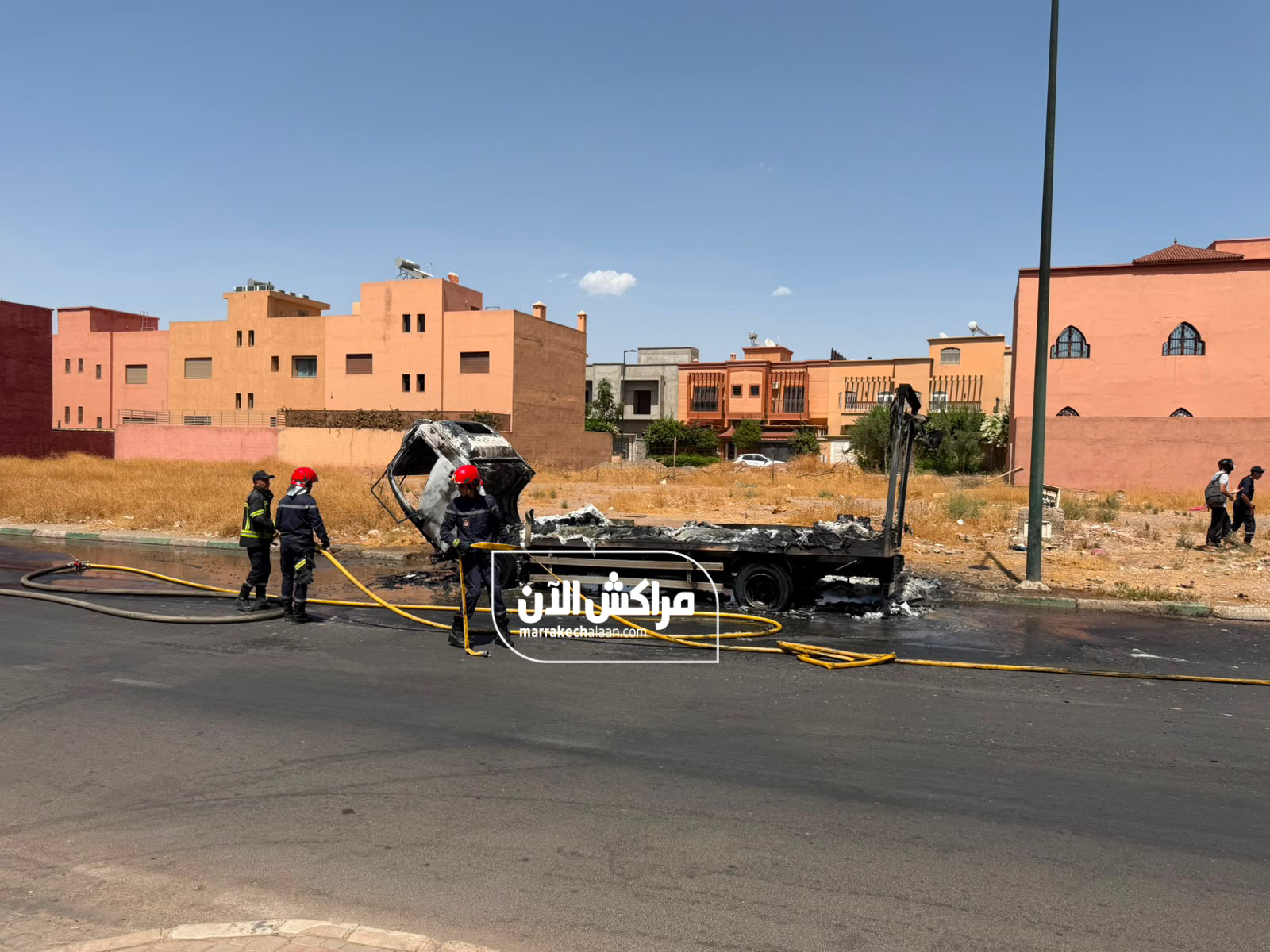 عاجل.. حريق يأتي على شاحنة بحي صوفيا بمراكش