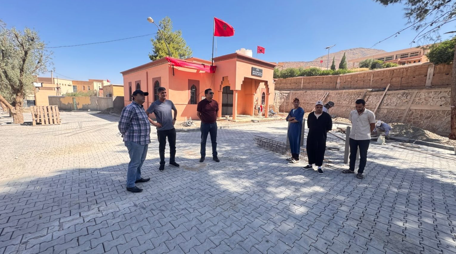 عامِل إقليم شيشاوة يتفقد ورش إعادة تأهيل وتوسيع ثانوية أداسيل الإعدادية
