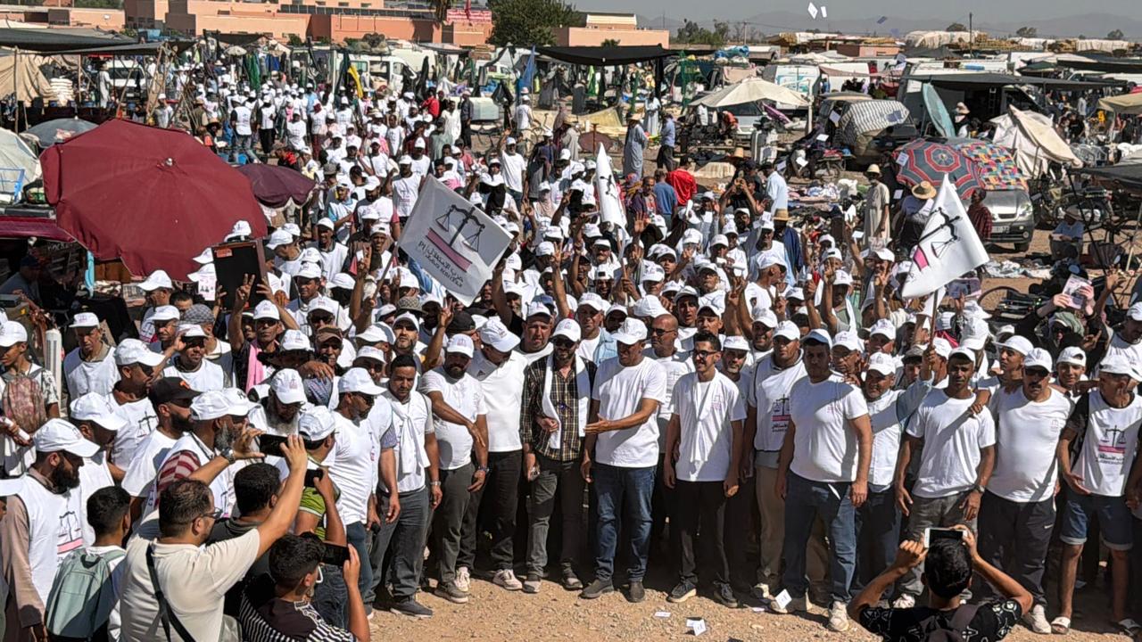 السويهلة.. أحلوش يواصل حملته الانتخابية بالاستماع لرواد سوق الأربعاء بدائرة المنارة