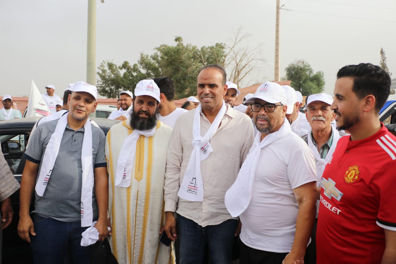 عبد الرزاق أحلوش يقود مسيرة انتخابية لحزب الاستقلال بعدد مت الجماعات التابعة لدائرة المنارة بمراكش