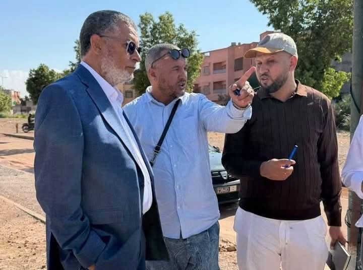 رئيس جماعة تسلطانت يتفقد مشروع بناء خزان مائي بدوار “الكرطيط”